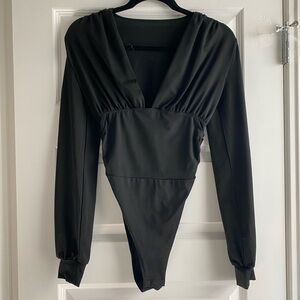 Black Long Sleeve Bodysuit